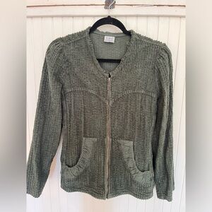 Color Me Cotton Green Corduroy Jacket
